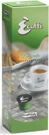 Ecaffe Delicato Coffee Capsules - Deccafeinated Coffee