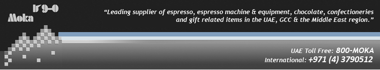 Moka Dubai - Leading supplier of espresso coffee, coffee machine & equipment, chocolate, confectioneries & gift related items to the UAE, GCC & Middle East region