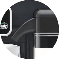 Caffitaly S22 Cappuccino Machine - 
Automatic milk dispensing spout cleaning
